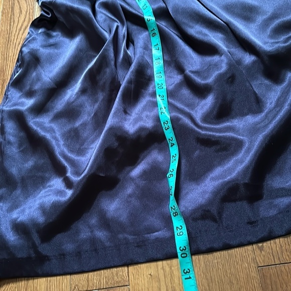 David’s bridal purple Satin strapless mini dress Sz 12 - Picture 6 of 12